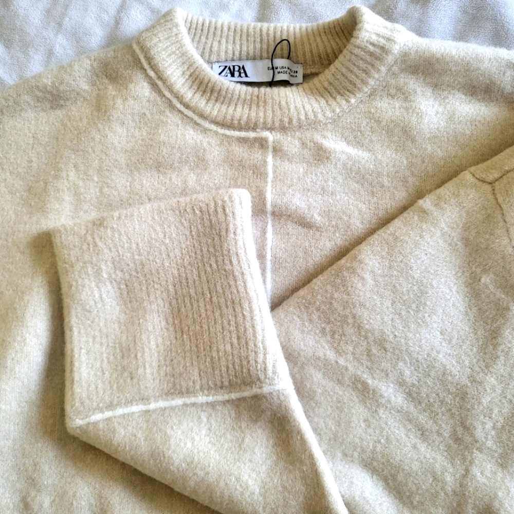 SOLD Bundle of 2 ZARA Knit Sweaters with Piping - M - Picture 7 of 8